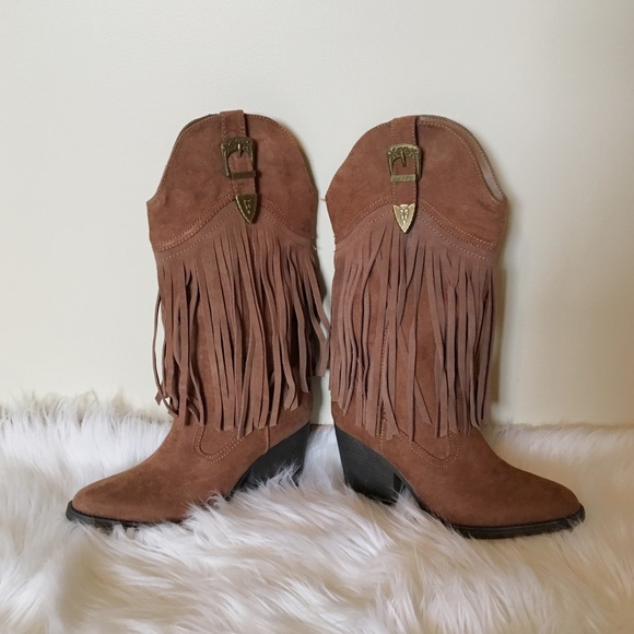 madden girl fringe boots